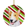 thumbnail image 1 of Carolines Treasures SS4565-CO1 Bull Terrier Candy Cane Holiday Christmas Ceramic Ornament 3 in multicolor, 1 of 2