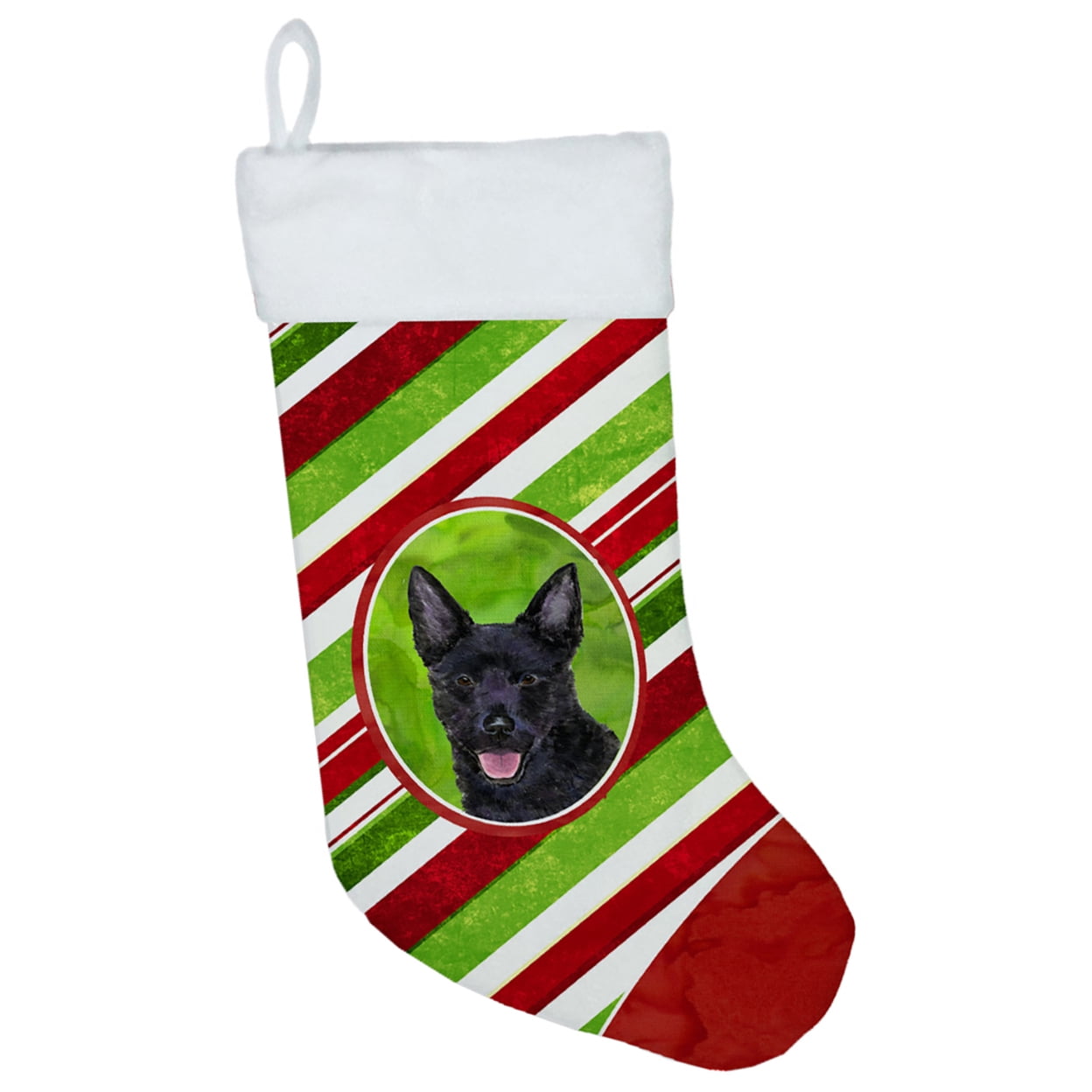 Carolines Treasures SS4567-CS Australian Kelpie Winter Snowflakes Christmas Stocking SS4567 Large multicolor