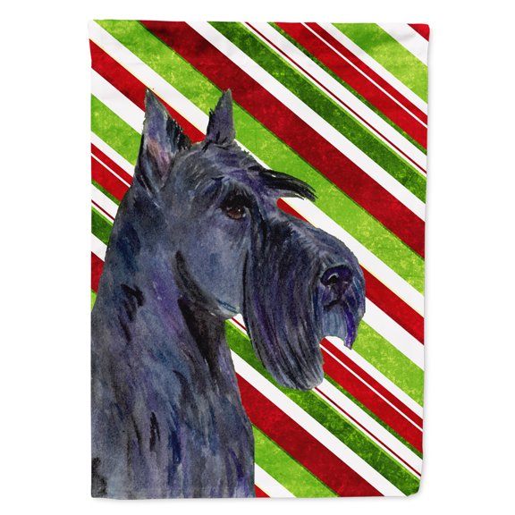 Scottish Terrier Candy Cane Holiday Christmas Garden Flag