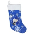 thumbnail image 1 of Carolines Treasures SS4641-CS Dandie Dinmont Terrier Winter Snowflakes Christmas Stocking SS4641 Large multicolor, 1 of 2