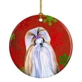 thumbnail image 1 of Carolines Treasures SS4672-CO1 Shih Tzu Red and Green Snowflakes Holiday Christmas Ceramic Ornament 3 in multicolor, 1 of 2