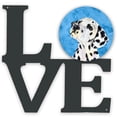 thumbnail image 1 of Carolines Treasures SS4768-BUWALV Blue Dalmatian Metal Wall Artwork LOVE 12X12 multicolor, 1 of 2