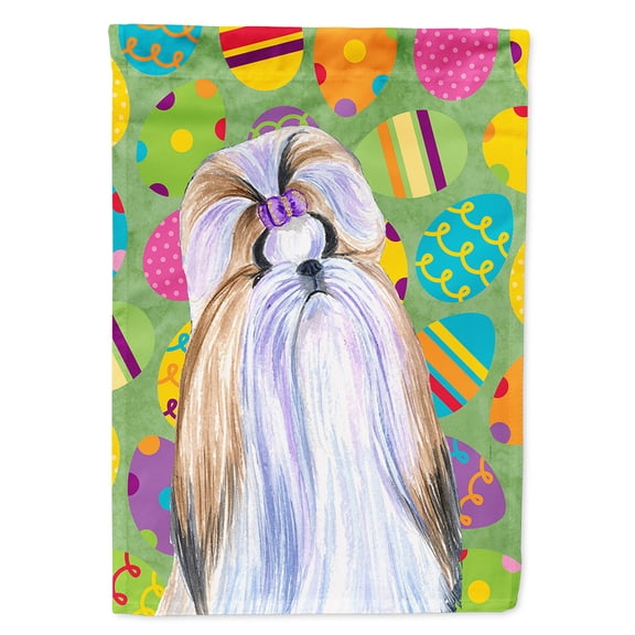 Shih Tzu Easter Eggtravaganza Garden Flag