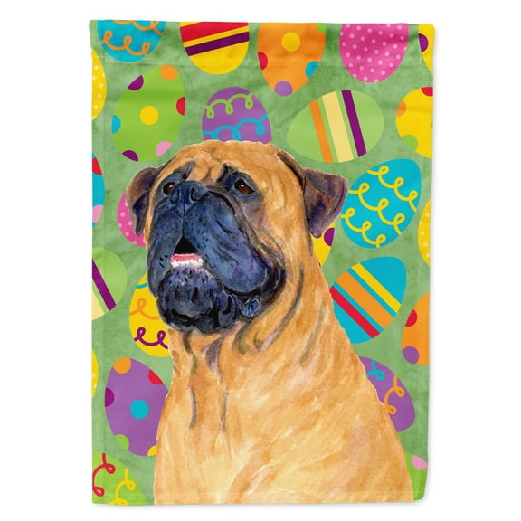 Carolines Treasures SS4865-FLAG-PARENT Mastiff Easter Eggtravaganza Flag  multicolor