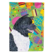 Carolines Treasures SS4866-FLAG-PARENT Akita Easter Eggtravaganza Flag  multicolor