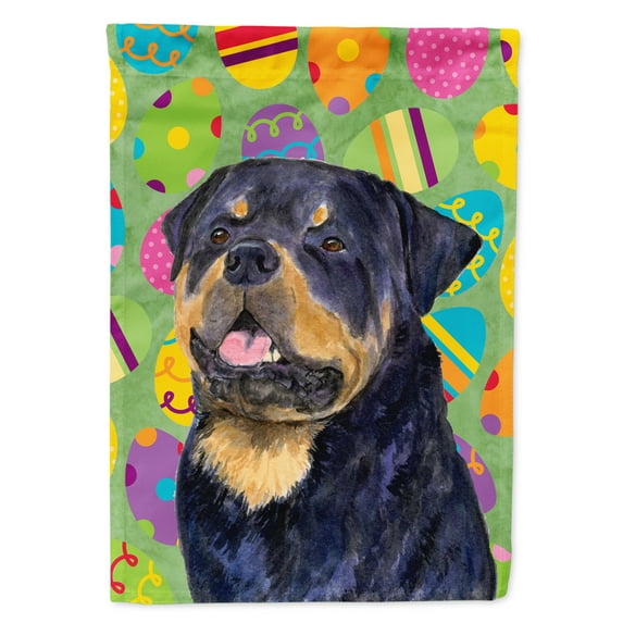 Carolines Treasures SS4869-FLAG-PARENT Rottweiler Easter Eggtravaganza Flag multicolor