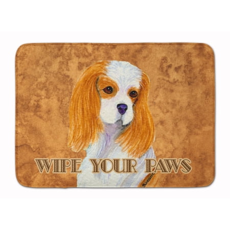 Carolines Treasures SS4877RUG Blenheim Cavalier Spaniel Wipe your Paws Machine Washable Memory Foam Mat 19 X 27"