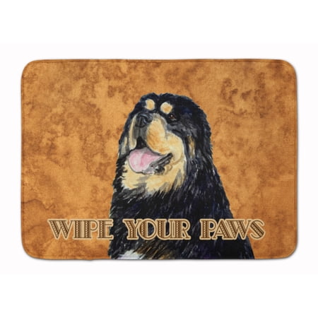 Carolines Treasures SS4886RUG Tibetan Spaniel Wipe your Paws Machine Washable Memory Foam Mat 19 X 27" multicolor
