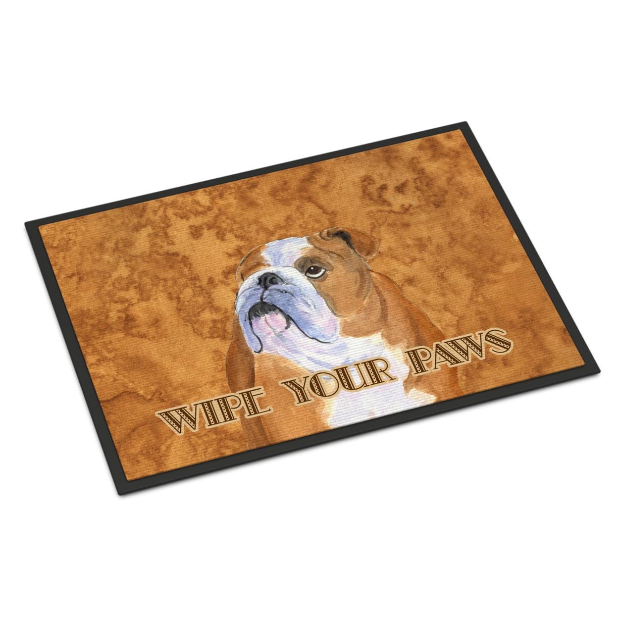 Carolines Treasures SS4893MAT Bulldog English Wipe your Paws