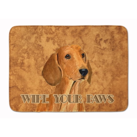 Carolines Treasures SS4895RUG Red Dachshund Wipe your Paws Machine Washable Memory Foam Mat 19 X 27" multicolor