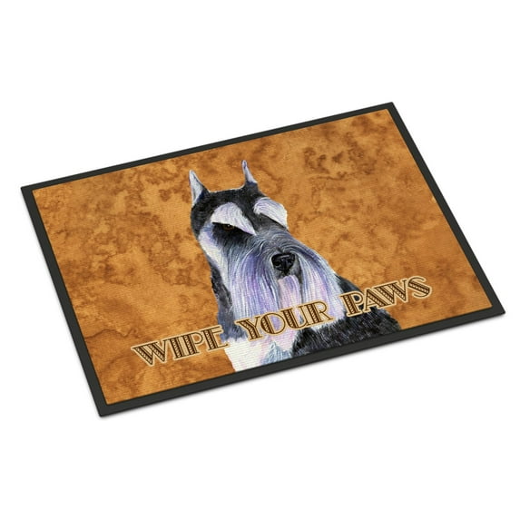 Carolines Treasures SS4900MAT Schnauzer Wipe your Paws Doormat 18x27 27"L x 18"W multicolor