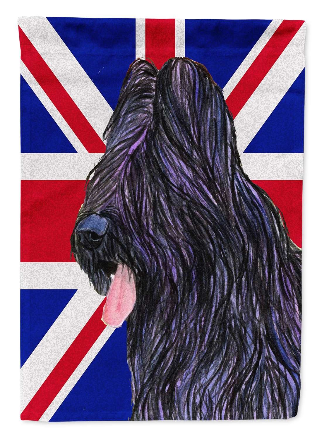 Carolines Treasures SS4931CHF Briard with English Union Jack British ...