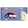 thumbnail image 1 of Carolines Treasures SS5042LP Woof If You Love America Wheaten Scottish Terrier License Plate, 1 of 1