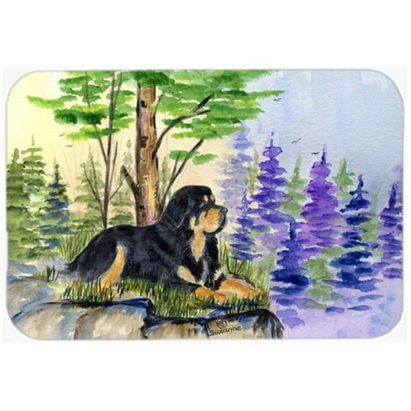 Carolines Treasures SS8007LCB Tibetan Mastiff Glass Cutting Board Large, 12H x 16W, multicolor