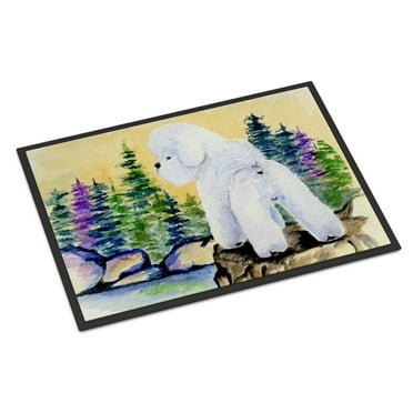 Carolines Treasures SS8010JMAT Bichon Frise Doormat 24x36 36"L x 24"W multicolor