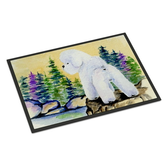 Carolines Treasures SS8010JMAT Bichon Frise Doormat 24x36 36"L x 24"W multicolor