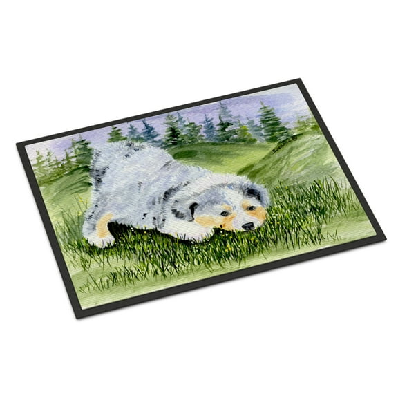 Carolines Treasures SS8015MAT Australian Shepherd Doormat 18x27 27"L x 18"W multicolor