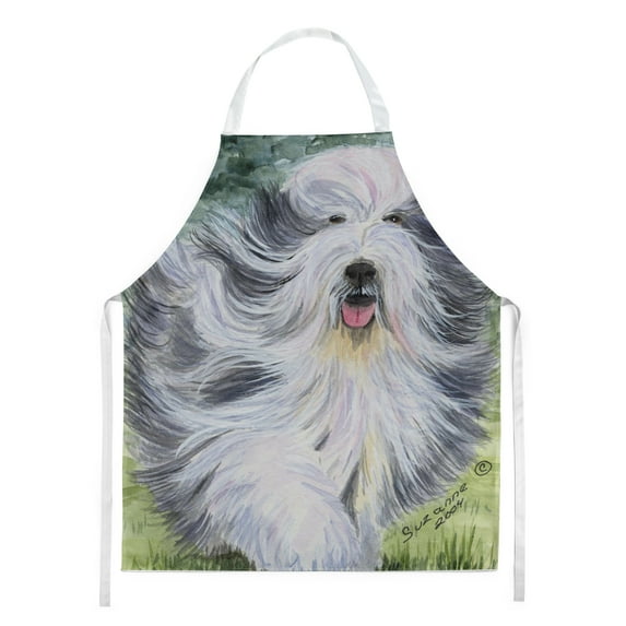 Carolines Treasures SS8037APRON Bearded Collie Apron Large multicolor