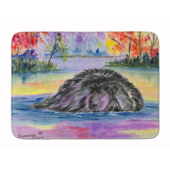 Carolines Treasures SS8040RUG Newfoundland Machine Washable Memory Foam Mat 19 X 27" multicolor