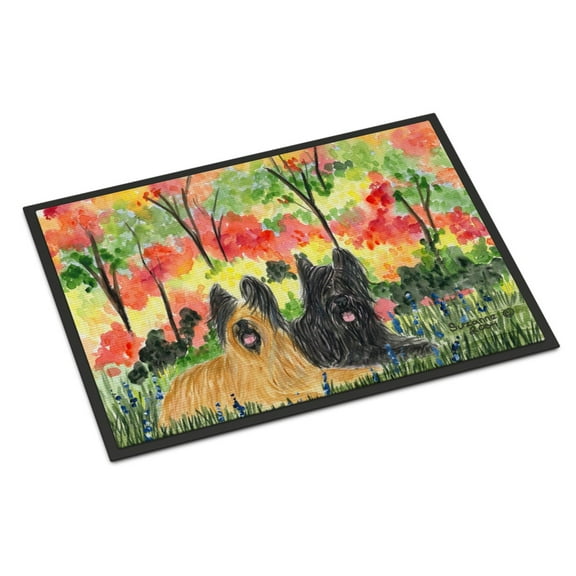 Carolines Treasures SS8045JMAT Briard Doormat 24x36 36"L x 24"W multicolor