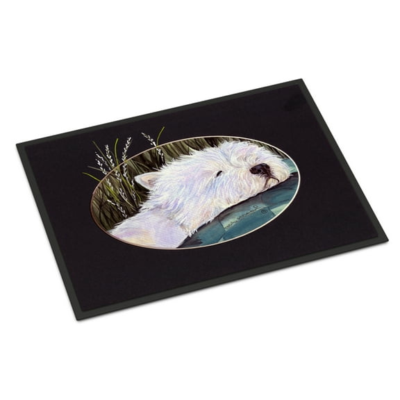 Carolines Treasures SS8052JMAT Westie Doormat 24x36 36"L x 24"W multicolor