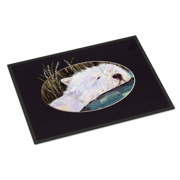 Carolines Treasures SS8052JMAT Westie Doormat 24x36 36"L x 24"W multicolor