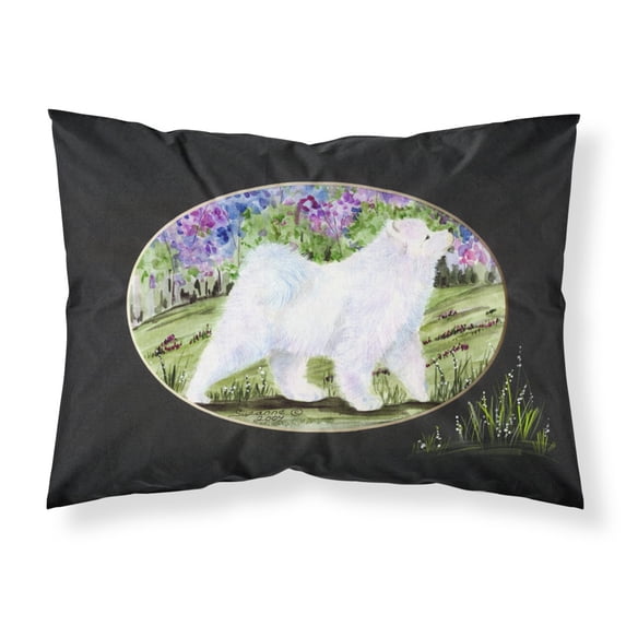 Carolines Treasures SS8059PILLOWCASE Samoyed Fabric Standard Pillowcase Standard multicolor