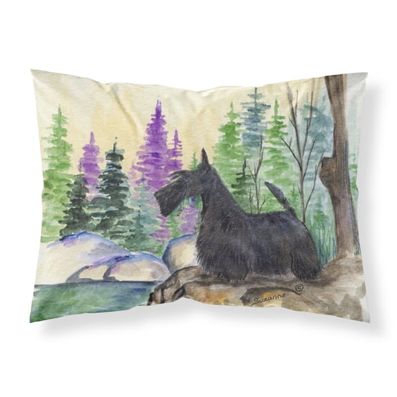 Carolines Treasures SS8101PILLOWCASE Scottish Terrier Fabric Standard Pillowcase Standard multicolor