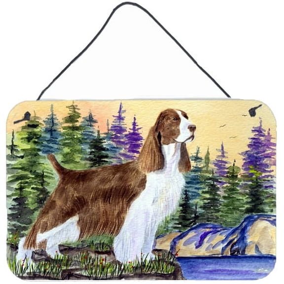 Carolines Treasures SS8105DS812 Springer Spaniel Indoor Aluminum Metal Wall or Door Hanging Prints, 8 x 12", Multicolor