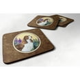 thumbnail image 1 of Carolines Treasures SS8105FC Springer Spaniel Foam Coaster Set of 4 3 1/2 x 3 1/2 multicolor, 1 of 3