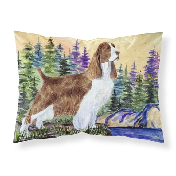 Carolines Treasures SS8105PILLOWCASE Springer Spaniel Fabric Standard Pillowcase Standard multicolor