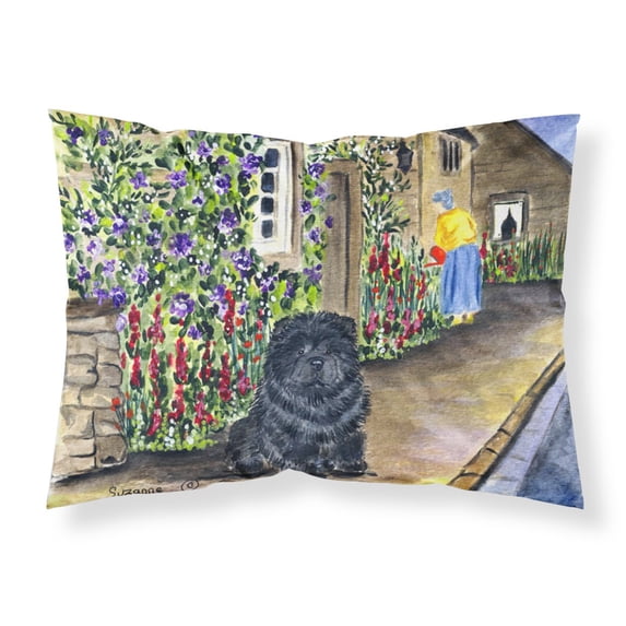 Carolines Treasures SS8117PILLOWCASE Chow Chow Fabric Standard Pillowcase Standard multicolor