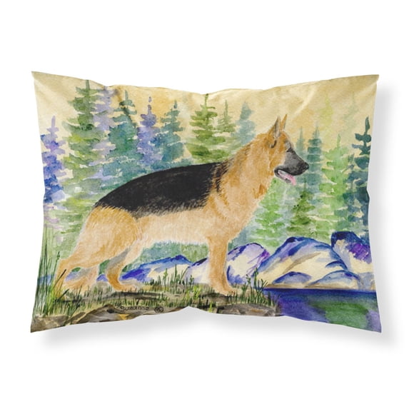 Carolines Treasures SS8129PILLOWCASE German Shepherd Fabric Standard Pillowcase Standard multicolor
