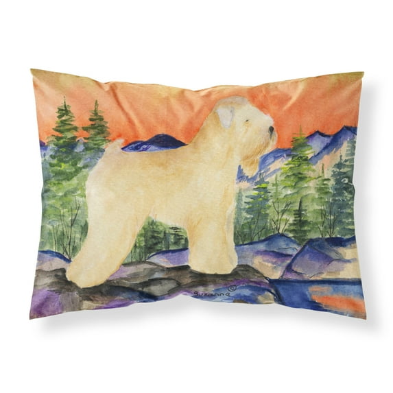 Carolines Treasures SS8182PILLOWCASE Wheaten Terrier Soft Coated Fabric Standard Pillowcase Standard multicolor