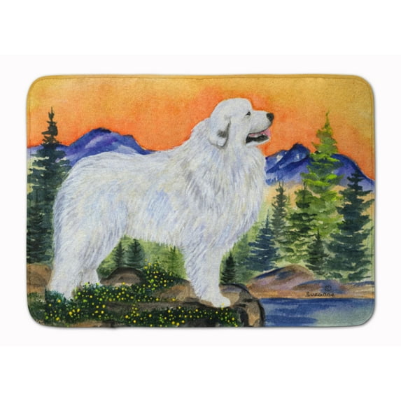 Carolines Treasures SS8183RUG Great Pyrenees Machine Washable Memory Foam Mat 19 X 27" multicolor