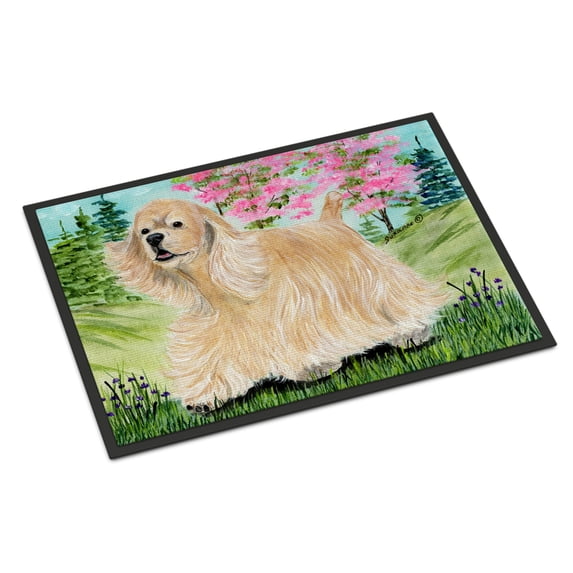 Carolines Treasures SS8189JMAT Cocker Spaniel Doormat 24x36 36"L x 24"W multicolor