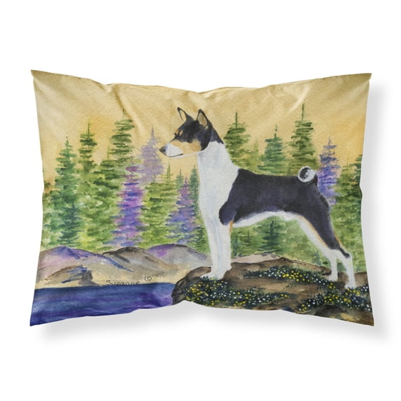 Carolines Treasures SS8201PILLOWCASE Basenji Fabric Standard Pillowcase Standard multicolor