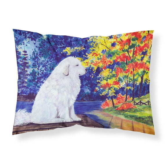 Carolines Treasures SS8240PILLOWCASE Great Pyrenees Fabric Standard Pillowcase Standard multicolor