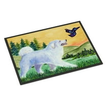 Carolines Treasures SS8241JMAT Great Pyrenees Doormat 24x36 36"L x 24"W multicolor