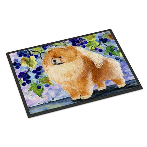 Carolines Treasures SS8251JMAT Pomeranian Doormat 24x36 36"L x 24"W multicolor
