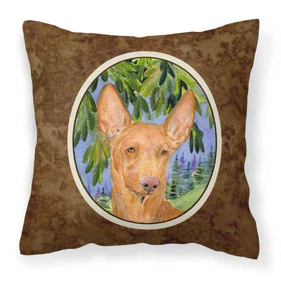 Carolines Treasures SS8268PW1414 Pharoh Hound Fabric Decorative Pillow, 14Hx14W, multicolor