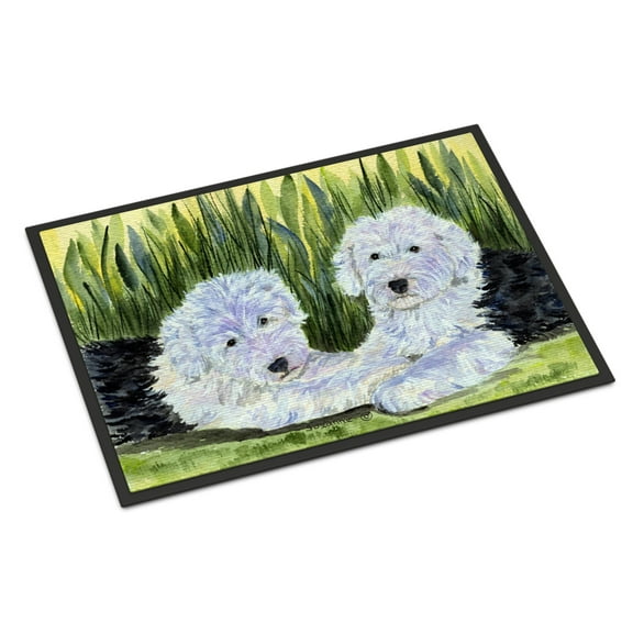 Carolines Treasures SS8282MAT Old English Sheepdog Doormat 18x27 27"L x 18"W multicolor