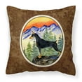 thumbnail image 1 of Carolines Treasures SS8284PW1414 Doberman Fabric Decorative Pillow, 14Hx14W, multicolor, 1 of 4