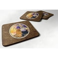 thumbnail image 1 of Carolines Treasures SS8304FC Yorkie Foam Coaster Set of 4 3 1/2 x 3 1/2 multicolor, 1 of 3