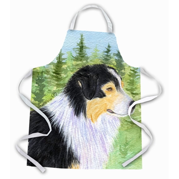 Carolines Treasures SS8316APRON Australian Shepherd Apron Large multicolor