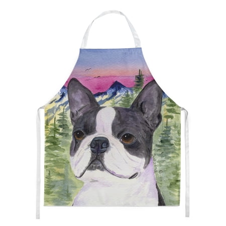 Carolines Treasures SS8339APRON Boston Terrier Apron Large multicolor