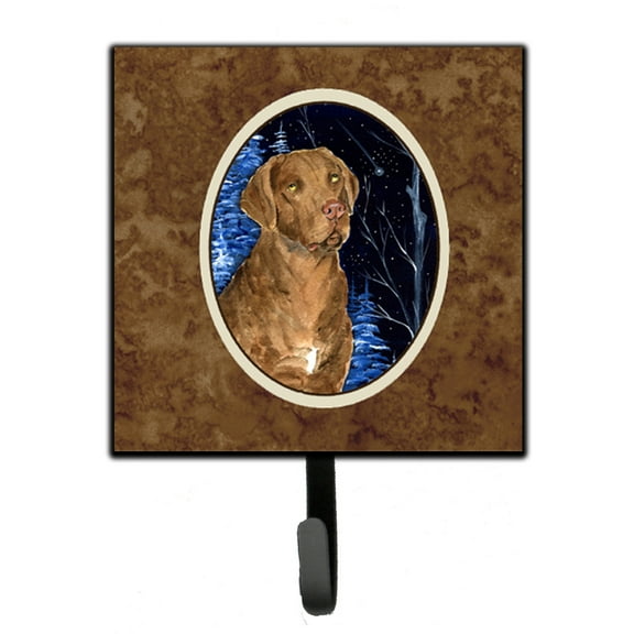 Carolines Treasures SS8384SH4 Starry Night Chesapeake Bay Retriever Leash or Key Holder 7Hx4.25W multicolor