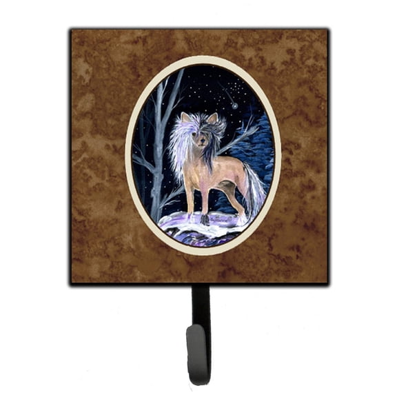 Carolines Treasures SS8390SH4 Starry Night Chinese Crested Leash or Key Holder 7Hx4.25W multicolor