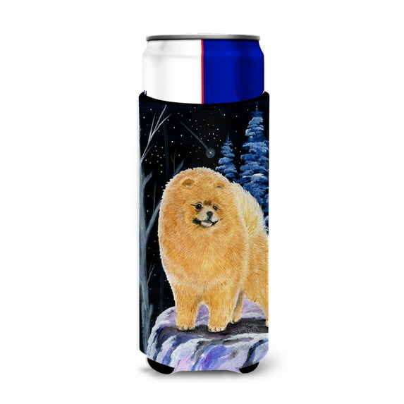Carolines Treasures SS8396MUK Starry Night Pomeranian Ultra Hugger for slim cans Slim Can multicolor