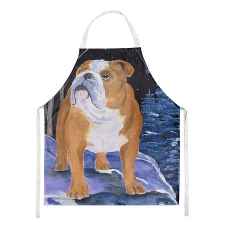 Carolines Treasures SS8405APRON Starry Night English Bulldog Apron Large multicolor